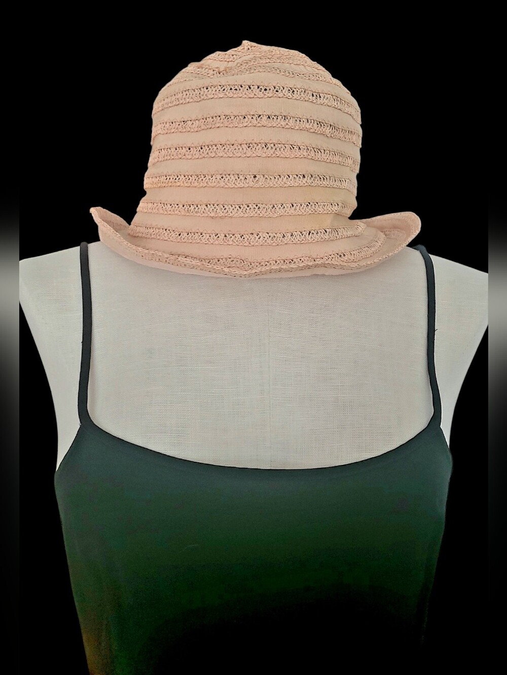 Italian Vintage Ribbon-Braid Flexible Sun Hat